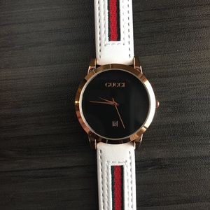 Gucci White Scrap Watch (GG)